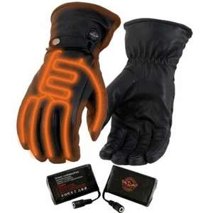 NEXGEN HEAT MEN'S BLACK HEATED WINTER FASHION GLOVES w/ I-TOUCH TECHNOLOGY -SAPA - Picture 1 of 10