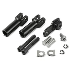 Support repose pieds passager pour Harley Cross Bones 08-11 Craftride noir - Photo 1/4