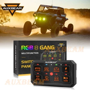 AUXBEAM RGB 8 Gang Switch Panel LED Light Bar Circuit Control For ATV UTV RZR - Bild 1 von 12