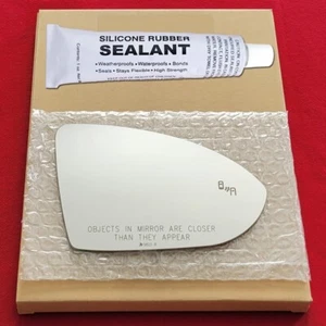 Mirror Glass Replacement + Silicone For 19-21 Jetta Passenger Side - Blind Spot - Picture 1 of 6