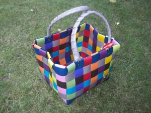 ICE Bag, Einkaufstasche aus recycelten Kunststoffbändern, Midi, 30cm x 22cm - Bild 1 von 3