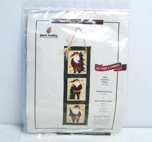 Christmas Santa Wall Hanging Kit Quilt Kit with Pattern & Fabric NEW - Picture 1 of 3