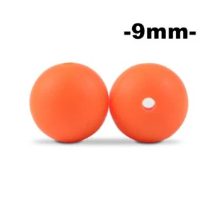 Round Loose Beads -9MM Silicone DIY Necklace Bead BPA Free Accessory 100PCS/Lot - Picture 1 of 44