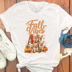 YORKIE FALL T-SHIRT - Picture 1 of 43