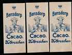 3 Bierzettel-Reklamezettel bensdorp Cacao  (REK2)