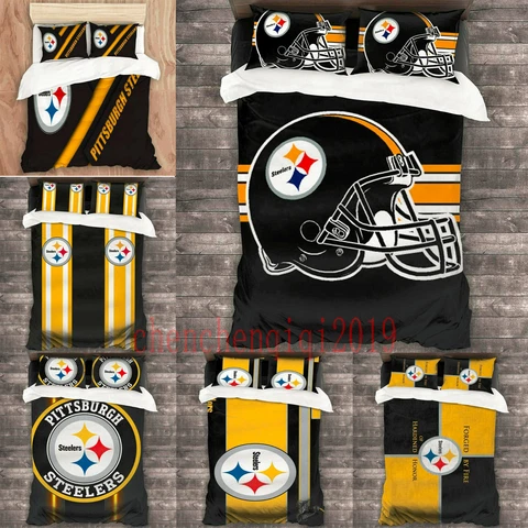 Pittsburgh Steelers 3PCS Bedding Set Duvet Cover Pillowcases Comforter Cover Set Cover