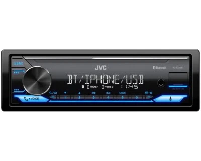 DIGITAL MEDIA RECEIVER WITH BLUETOOTH® JVC KD-X372BT FREE SHIPPING WORLDWIDE! - Image 1 of 2