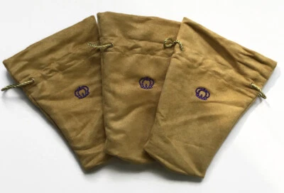 3 - 麂皮皇冠皇家储备袋棕褐色抽绳 750 毫升 10 英寸工艺袋套装 — 第 1/4 张图片