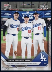 2025 TOPPS NOW- Tokyo Trio Debut- OHTANI/SASAKI/YAMAMOTO(Topps Bunt Dlgital card - Picture 1 of 1