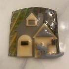 Lucinda House Pin: House With Gray Roof And Cat