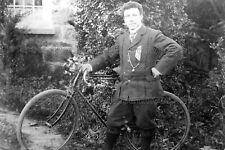 yuu-12 Cycling, Gentleman With Racing Bike, Stonehouse, Devon. Photo