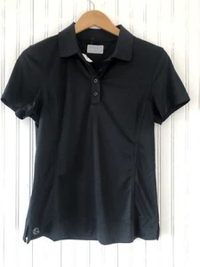 Chase 54 Damen Golf Tennis Poloshirt Größe Small schwarz Knopfleiste halb tailliert - Bild 1 von 4