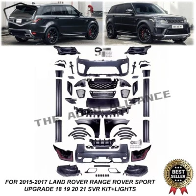 For 2015-2017 Land Rover Range Rover Sport Upgrade to 18 19 20 21 SVR Kit+Lights - Image 1 of 4