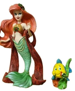 Haute Couture The Little Mermaid, Ariel & Flounder, Showcase, Enesco, Boxed - Picture 1 of 12