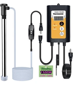 1500W 120V/60Hz Submersible Immersion Water Heater - Portable Bucket Heater 15A - Picture 1 of 6