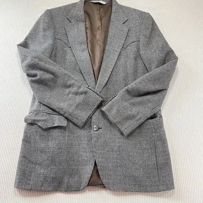 Christian Brooks Men's Style Blazer Houndstooth Check Tweed Blazer Size 42 - Image 1 of 4