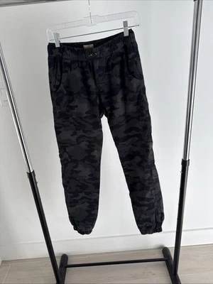 Pantalones forrados de lana | Talla L 14/16 | Color gris camuflaje | Pantalones vintage impermeables Foto 1 de 4