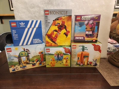 6 juegos promocionales Lego nunca vendidos en tiendas todos nuevos sellados de fábrica vendidos juntos LEER Foto 1 de 4