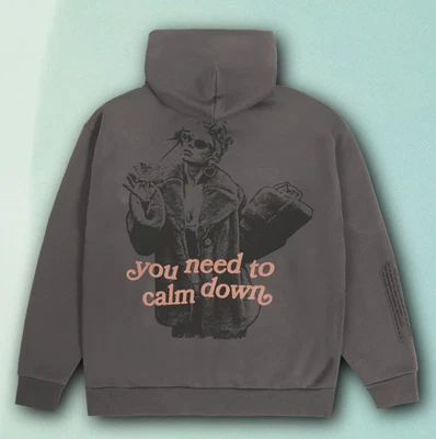 Толстовка с капюшоном Taylor Swift You Need To Calm Down НОВАЯ 2XL - Изображение 1 из 4