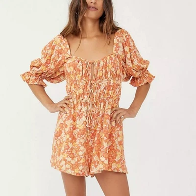 Nuevo con etiquetas Free People Show Me Love Mameluco Calado Boho Festival Talla S $148 Foto 1 de 4