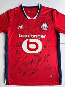 Signed LILLE OSC Shirt by 16 - PROOF/COA - Mbappe David Chevalier Cabella - Picture 1 of 7