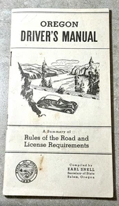 Vintage Original OREGON DRIVER'S MANUAL Road Rules & License Requirement 1935-43 - Picture 1 of 3