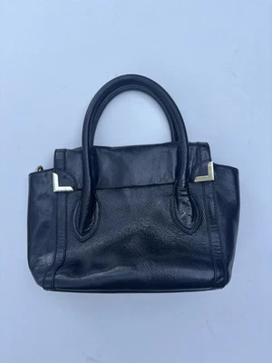 Foley Corinna Frances Satchel Handbag Black Leather Purse MISSING STRAP - Image 1 of 4