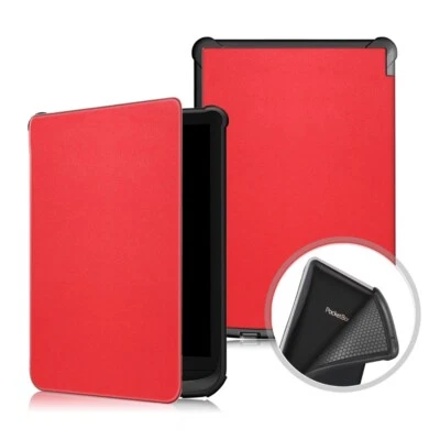 For Pocketbook 632 Aqua Tablet Case Stand Shockproof Flip Cover TPU Leather 6'' - Image 1 of 4