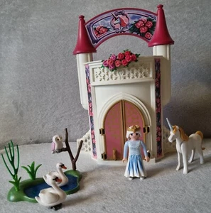 Playmobil Schlossturm zum Mitnehmen, Schwanensee, Einhorn, Prinzessin - Bild 1 von 6