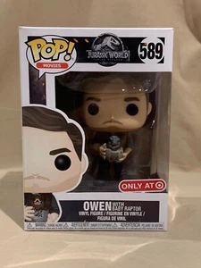 Funko Pop! Movies Jurassic World Owen With Baby Raptor #589 - Target Exclusive - Picture 1 of 7