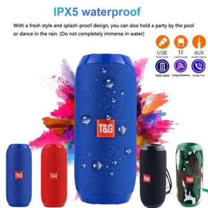 Waterproof Bluetooth Speaker Portable Wireless Stereo Subwoofer - Picture 1 of 13