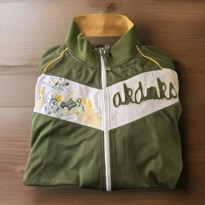 Felpa con cappuccio e zip verde Akademiks "Straight From The Wally Era" taglia 2XL Y2K VINTAGE - Foto 1 di 22