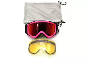RARE Smith Stance Goggle Pink/Black Extra Yellow Lens and Bag - EXCELLENT COND - Picture 1 of 6