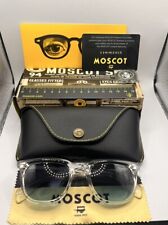 MOSCOT YONTIF SUNGLASSES CLEAR /BLUE LENS 49□22-145 From Japan