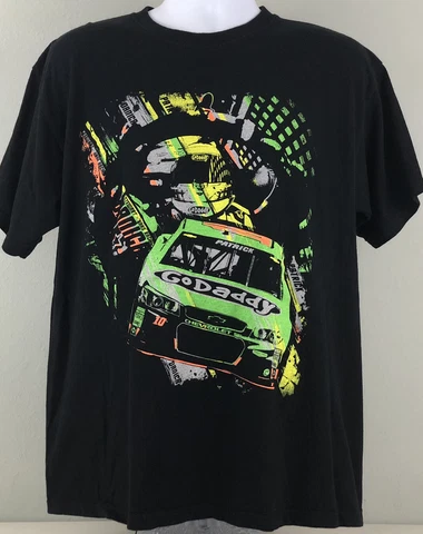 Danica Patrick #10 Go Daddy Chase Authentic Double Sided Racing Size L Shirt Cover