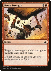 4 Brute Strength x4 4x - NM - Oath of the Gatewatch SPARROW MAGIC - Picture 1 of 1