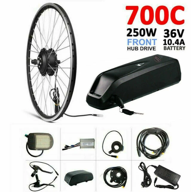 TDR TJ322 36V 10.4Ah Lithium Ion Front Wheel Electric Bike Conversion Kit