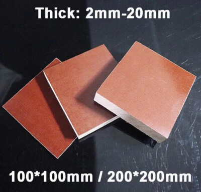 Bakelite Phenolic Resin Sheet Plate CNC Insulation Electrical Board Thick 2-20mm