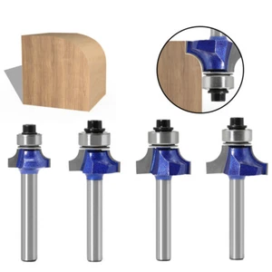 6MM Shank Round Over Router Bit Edging Set Radius Woodworking Cutter Tool - Picture 1 of 14