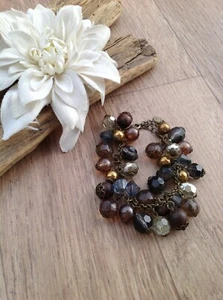 Bracciale Charm Perline ORO ANTICO di Monsoon - Perline Tonde Goccioline - Foto 1 di 2