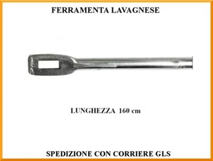 Asta per cremonese in ferro con asola lunghezza 160 cm - Foto 1 di 1