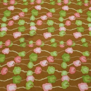 Moda Lila Tueller Brown Floral Woodland Bloom Cotton Fabric 3/4 Yard #16003 - Picture 1 of 5