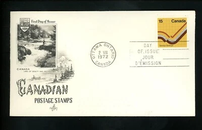 Postal History Canada FDC #582 Earth Sciences 1972 Artcraft - Image 1 of 2