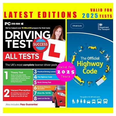 Driving Theory Test & Hazard DVD-ROM Inc Highway Code eBook Valid For 2025 Tests - Image 1 of 4