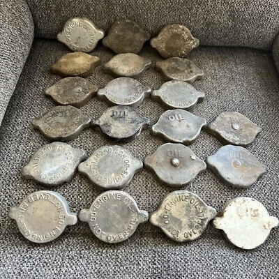 Conjunto de tapa de aceite de motor Chevrolet Corvair 21 vintage 1960-1969 GM Chevy Foto 1 de 4