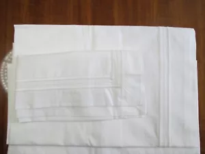 Frette Tre Bourdon Baby Sheet Set White 100% Cotton Made in Italy NWT - Picture 1 of 6