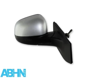Chevrolet Spark M300 (09-15) Right Side Manual Adjustable Door Mirror Met Silver - Picture 1 of 9