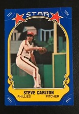 1981 Fleer Star Sticker #85 Steve Carlton  Philadelphia Phillies