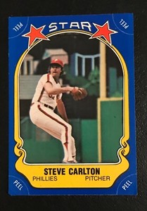 1981 Fleer Star Sticker #85 Steve Carlton  Philadelphia Phillies