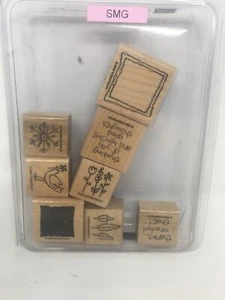 Stampin Up Sweet & Simple Mounted Stamp Set Retired - Picture 1 of 3